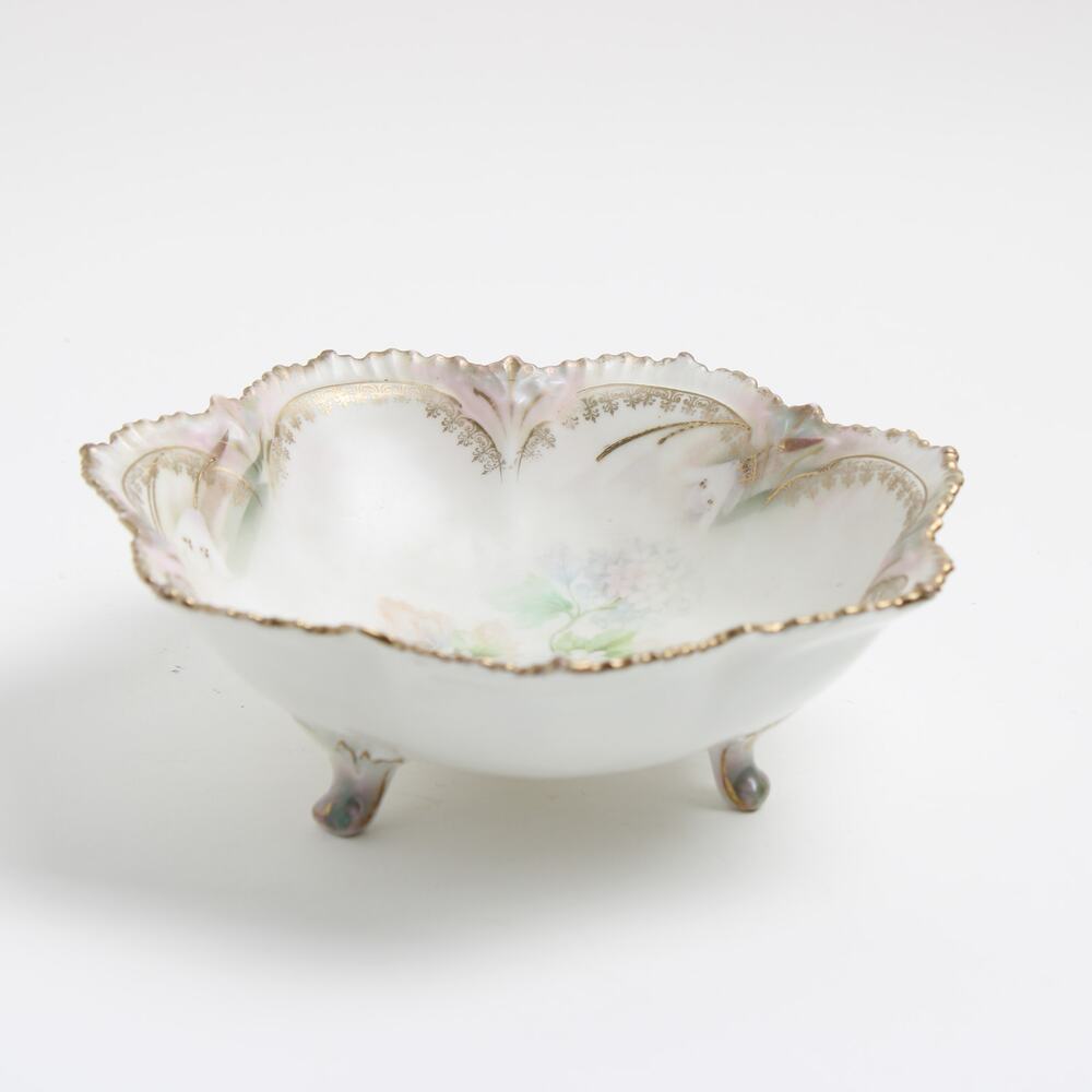 RS Prussia Three Footed Bowl / Candy Dish ***Rare Find***